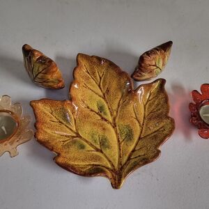 Autumn Leaf Ceramic Dish Set